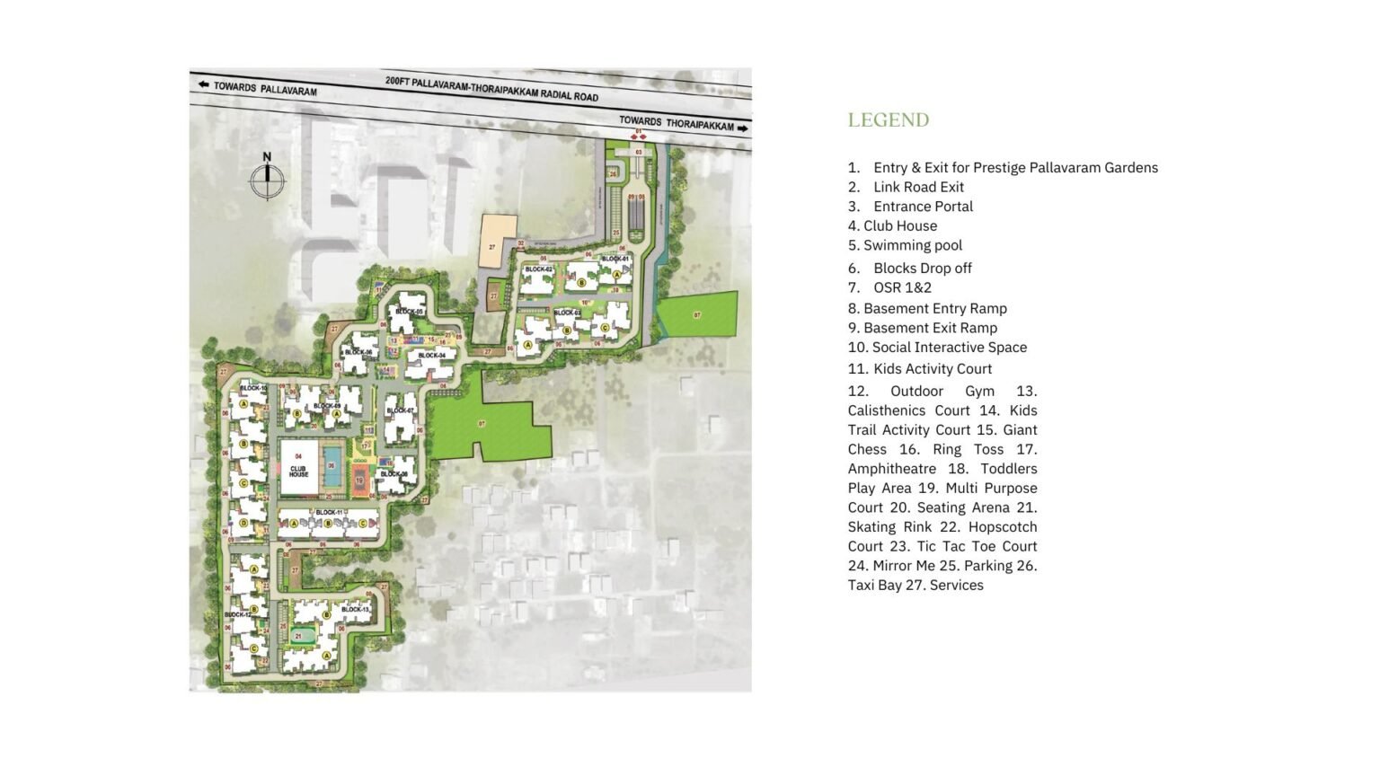 Master plan of Lodha Sadahalli showing project layout and towers in Devanahalli Bangalore